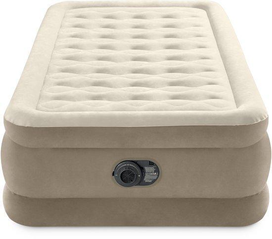 Intex Twin Ultra Plush Luchtbed met ingebouwde pomp -, Witgoed en Apparatuur, Overige Witgoed en Apparatuur, Zo goed als nieuw