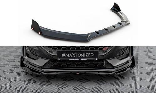 Voorspoiler V.4 met Canards Ford Fiesta ST / ST Line Mk8 FL, Auto-onderdelen, Carrosserie en Plaatwerk, Ophalen of Verzenden