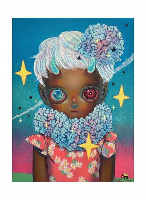 Hikari Shimoda (1984) - Flower Child, Antiek en Kunst, Kunst | Designobjecten