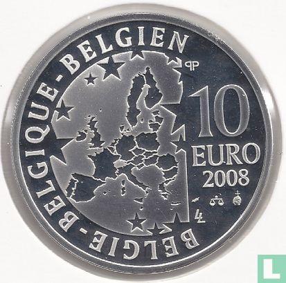 België 10 euro 2008 (PROOF) Olympische Zomerspelen in Pe.., Postzegels en Munten, Munten | België, Losse munt, Goud, Zilver, Verzenden