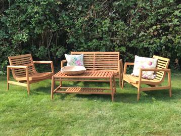 Groot assortiment teak houten tuinbanken. nieuw en gebruikt beschikbaar voor biedingen