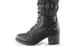 Mustang Veterboots in maat 39 Zwart | 10% extra korting, Kleding | Dames, Schoenen, Verzenden, Zwart, Overige typen, Zo goed als nieuw
