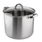 Altom Design Fabio RVS Hoge Soeppan / Kookpan 24cm 8.5L Met, Huis en Inrichting, Keuken | Potten en Pannen, Ophalen of Verzenden