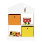Ecotoys boekenkast met 2 mandjes - speelgoedkast 6 vakken -, Kinderen en Baby's, Kinderkamer | Overige Meubels, Ophalen of Verzenden