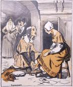 Spotprent over Nederlandse opera tijdens Eerste Wereldoorlog, Antiek en Kunst, Kunst | Litho's en Zeefdrukken, Verzenden