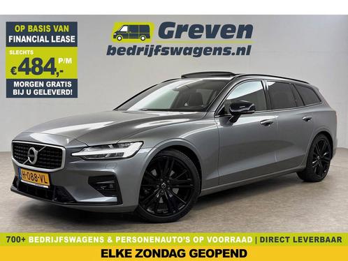 Volvo V60 2.0 T4 R-Design 191PK Pano LED Memory Carplay Cam, Auto's, Volvo, Te koop, Automaat, Financial lease, Benzine, Zilver of Grijs