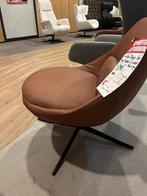 Draaifauteuil Kebe Design Leer Vento bruin 30% Extra korting, Huis en Inrichting, Fauteuils, Ophalen, Nieuw, 75 tot 100 cm, Kebe Design