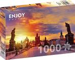 Charles Bridge at Sunset - Prague Puzzel (1000 stukjes) |, Verzenden, Nieuw