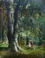 Barbizon School XIX - Young Children in the Woods