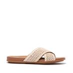 -0% FitFlop  FitFlop Gracie woven cross slides  maat 41, Kleding | Dames, Schoenen, Slippers, Bruin, Verzenden, Nieuw