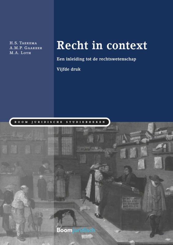 Boom Juridische studieboeken   Recht in contex 9789462903951, Boeken, Studieboeken en Cursussen, Zo goed als nieuw, Verzenden
