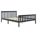 Houten bed Breda met bedbodem 160x200 cm donkergrijs, Huis en Inrichting, Slaapkamer | Bedden, Verzenden, Nieuw