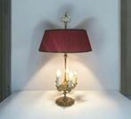 Lamp - Bouillotte Style louis XVI - Messing, Textiel