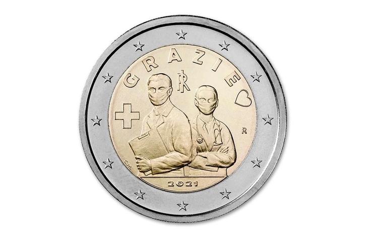 2 euro Zorgpersoneel 2021 - Italië, Postzegels en Munten, Munten | Europa | Euromunten, Verzenden