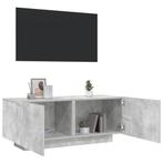 vidaXL Tv-meubel 100x35x40 cm bewerkt hout betongrijs, Huis en Inrichting, Kasten | Televisiemeubels, 100 tot 150 cm, Verzenden
