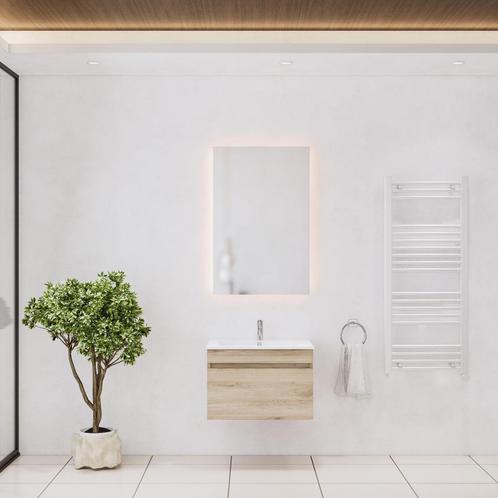 Badkamermeubelset Gliss Design Anelius 60cm Grey Oak (Keuze, Doe-het-zelf en Verbouw, Sanitair, Bad, Nieuw, Ophalen of Verzenden