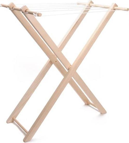 Playwood - Houten droogrek met 6 witte waslijnen - Speelgoed, Kinderen en Baby's, Speelgoed | Houten speelgoed, Zo goed als nieuw