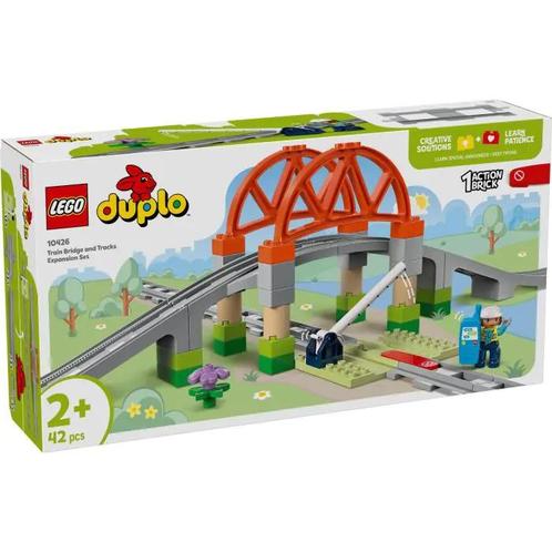 LEGO DUPLO 10426 Treinbrug en rails uitbreidingsset, Kinderen en Baby's, Speelgoed | Duplo en Lego, Nieuw, Verzenden