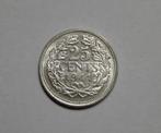 Nederlandse zilveren 25 cent Wilhelmina (diverse jaartallen), Postzegels en Munten, Munten | Nederland, Verzenden, Zilver, 25 cent
