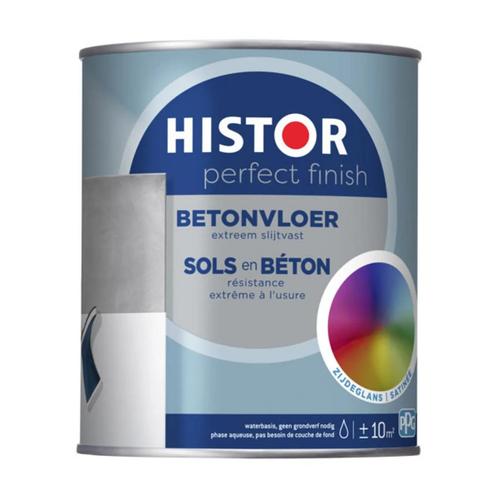 Histor Perfect Finish Betonvloer Zijdeglans RAL 9005 |, Doe-het-zelf en Verbouw, Verf, Beits en Lak, Verf, Zwart, Nieuw, Minder dan 5 liter