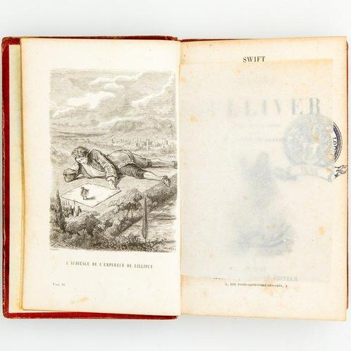 Jonathan Swift / Gavarni - Voyages de Gulliver - 1862, Antiek en Kunst, Antiek | Boeken en Bijbels