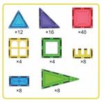 Magnetische Bouwstenen  + 4 magnetische figuren - 104, Kinderen en Baby's, Speelgoed | Bouwstenen, Ophalen of Verzenden, Nieuw