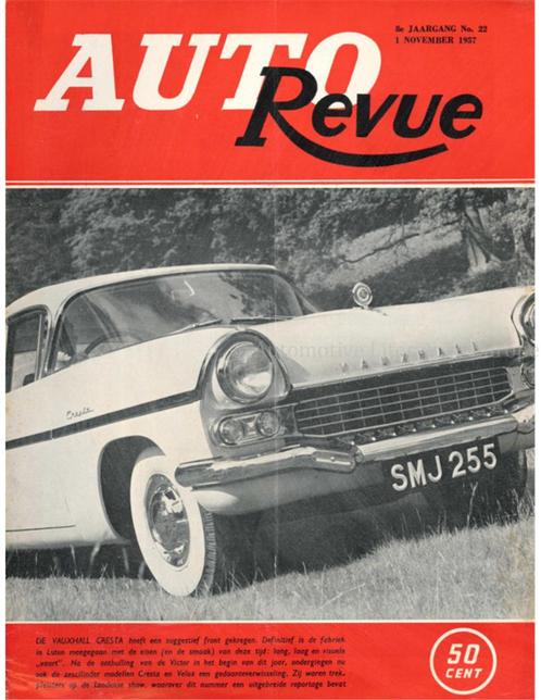 1957 AUTO REVUE MAGAZINE 22 NEDERLANDS, Boeken, Auto's | Folders en Tijdschriften