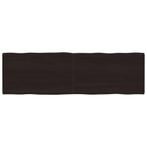 vidaXL Tafelblad natuurlijke rand 200x60x(2-4)cm eikenhout, Huis en Inrichting, Tafels | Eettafels, Verzenden, Nieuw