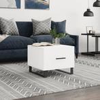 vidaXL Salontafel 50x50x40 cm bewerkt hout wit, Huis en Inrichting, Tafels | Salontafels, 50 tot 100 cm, Verzenden, Nieuw, 50 tot 100 cm