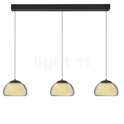 Hell Luxxo Hanglamp LED 3-lichts, zwart (Hanglampen), Huis en Inrichting, Lampen | Hanglampen, Nieuw, Verzenden