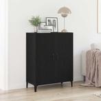 vidaXL Dressoir 69,5x34x90 cm spaanplaat zwart eikenkleurig, Verzenden, Nieuw, Overige houtsoorten