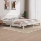 vidaXL Bedframe massief hout wit 180x200 cm, Huis en Inrichting, Slaapkamer | Bedden, Eenpersoons, Verzenden, Wit, Nieuw
