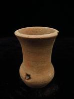 Indus Vallei Terracotta versierde beker - 6.5 cm  (Zonder, Antiek en Kunst