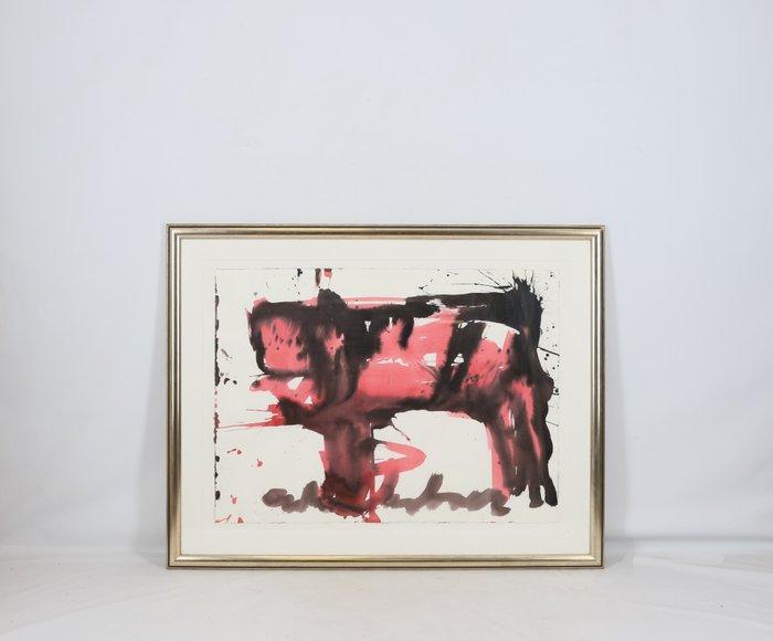 Anton Heyboer (1924-2005) - Rode stier, Antiek en Kunst, Kunst | Schilderijen | Modern
