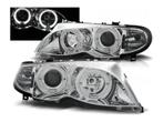 Angel Eyes Chrome koplampen geschikt voor BMW E46, Auto-onderdelen, Verlichting, Nieuw, BMW, Verzenden