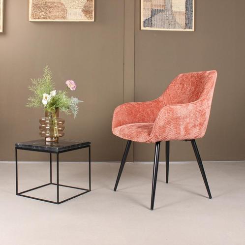 Eetkamerstoel met armleuning  Stof Roze - Armstoel Roze, Huis en Inrichting, Stoelen, Nieuw, Ophalen of Verzenden