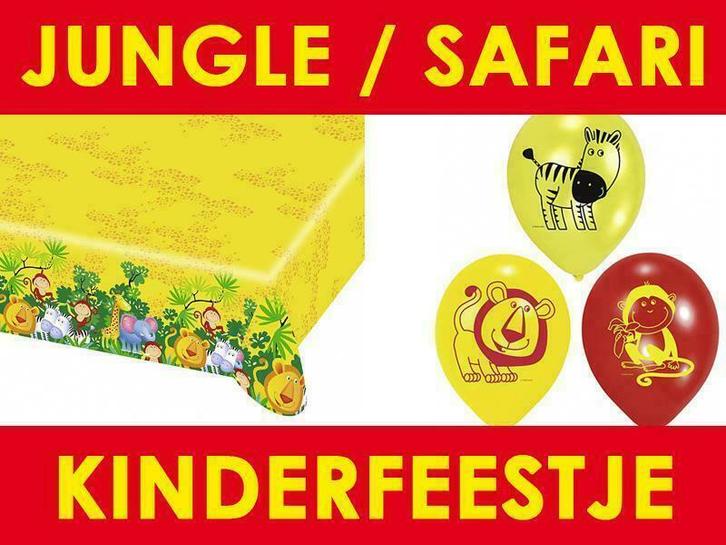 Jungle / Safari kinderfeestje - feestartikelen - versiering, Hobby en Vrije tijd, Feestartikelen, Verjaardag, Nieuw, Ophalen of Verzenden