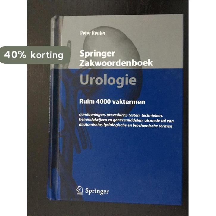 Springer Zakwoordenboek Urologie 9789031372195 Peter Reuter, Boeken, Overige Boeken, Zo goed als nieuw, Verzenden