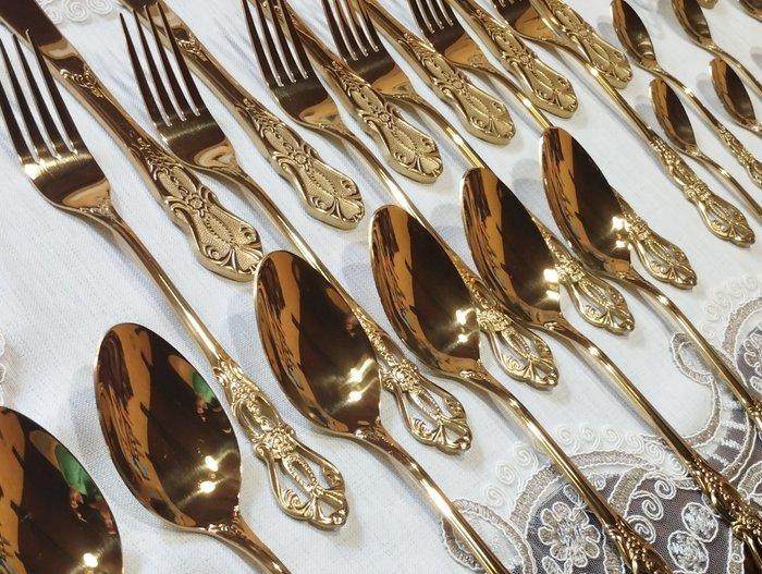 Bestekset voor 12 personen (60) - Barok Jubel - Staal,, Antiek en Kunst, Antiek | Meubels | Tafels