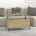 vidaXL Salontafel 90x44,5x45 cm bewerkt hout sonoma, Minder dan 50 cm, 50 tot 100 cm, Verzenden, Nieuw