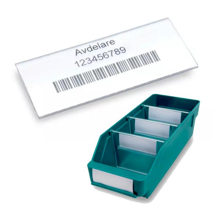 Label incl. Labelhouder STEMO 75x30 mm, Zakelijke goederen, Kantoor en Winkelinrichting | Magazijn, Stelling en Opslag, Verzenden