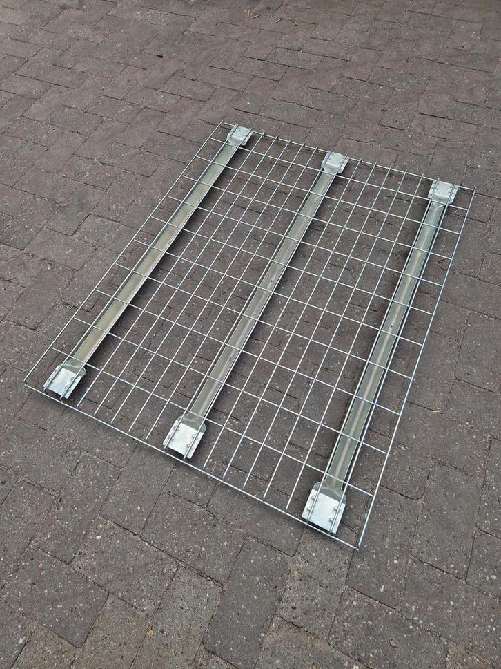 Draadrooster Legbord 880x1100mm 750kg Mesh deck, gebruikt -, Zakelijke goederen, Kantoor en Winkelinrichting | Magazijn, Stelling en Opslag