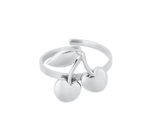 Ring Kersen - Cherry Bomb, Sieraden, Tassen en Uiterlijk, Ringen, Dame, Zilver, Nieuw, IJzer of Staal, Verzenden