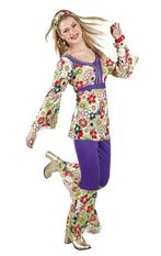 Hippie Kostuum Dames M, Kleding | Dames, Carnavalskleding en Feestkleding, Verzenden, Nieuw