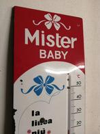 Emaille bord - Mister Baby (Hatù) - thermometer - reclame -