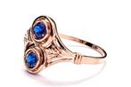 Zonder Minimumprijs - Ring - 9 kt. Roségoud, Zilver -, Sieraden, Tassen en Uiterlijk, Ringen, Nieuw