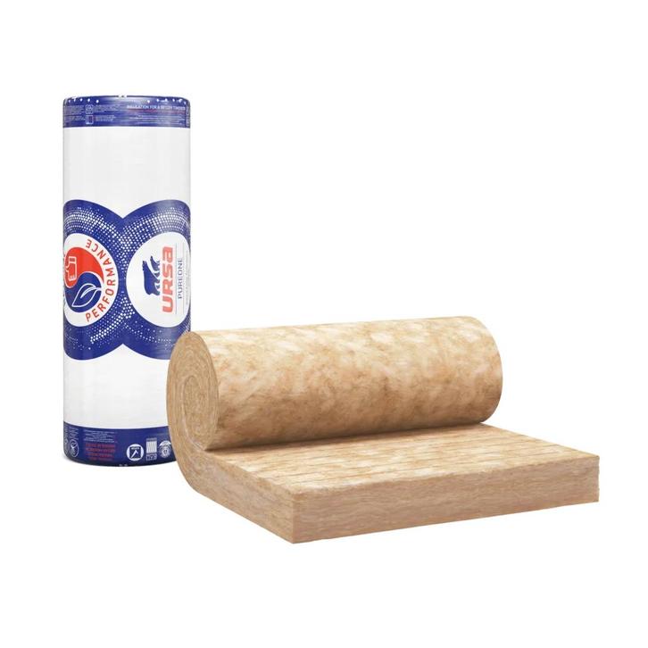 Ursa Puretec 031 glaswol 3200x1200x120mm Rd:3.85 (=3,84 mÂ²), Doe-het-zelf en Verbouw, Isolatie en Afdichting, Minder dan 4 cm