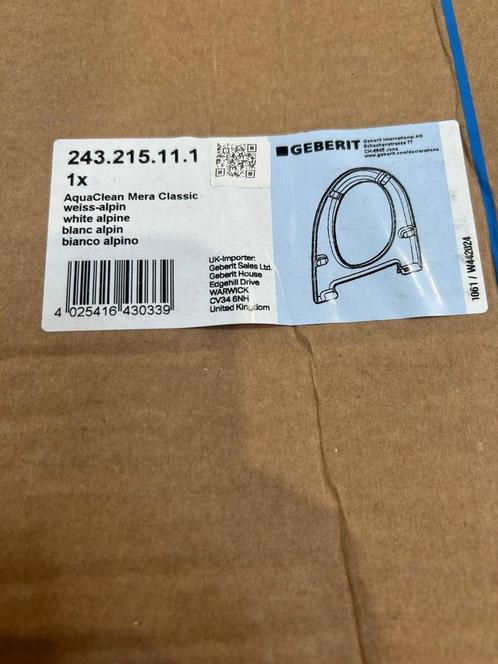 *NIEUW* Geberit WC-zitting Alpien Wit, Doe-het-zelf en Verbouw, Sanitair, Toilet, Nieuw, Ophalen of Verzenden