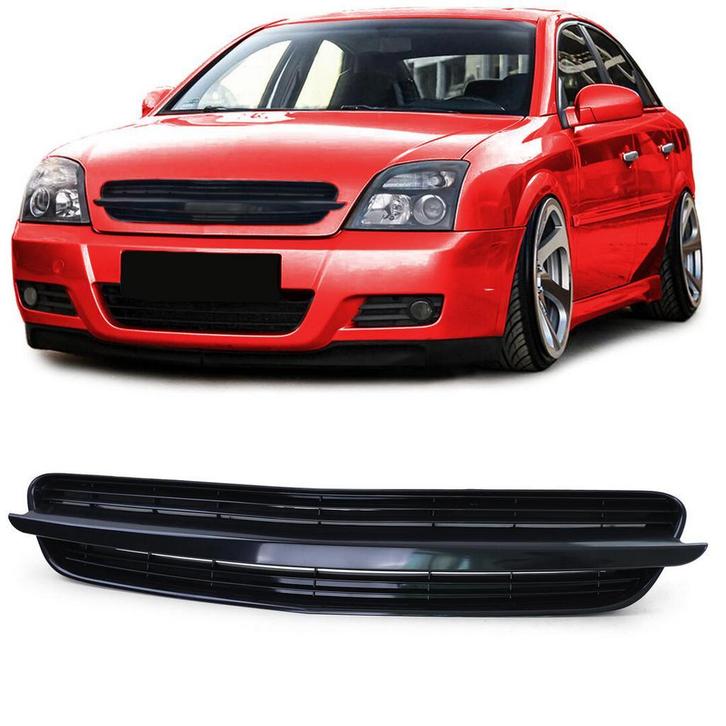 Zwarte Gril Zonder Logo Opel Vectra C 2002 - 2005 PA042, Auto-onderdelen, Carrosserie en Plaatwerk, Nieuw, Herkomst onderdeel bekend