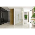 REA Draaideur douche - geborsteld goud - gehard glas - 80..., Ophalen of Verzenden, Nieuw